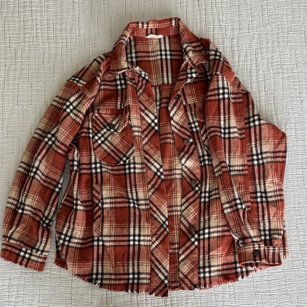 Boutique flannel shirt/jacket